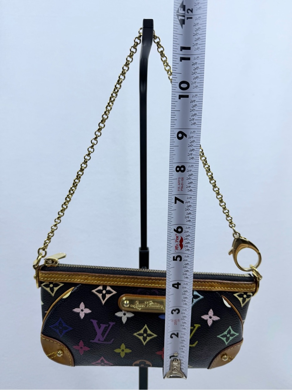 Louis Vuitton Monogram Multicolor Murakami Black Milla Pochette MM Full Set - Picture 15 of 16